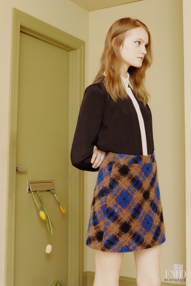 Mia Gruenwald featured in  the Victoria by Victoria Beckham lookbook for Autumn/Winter 2015