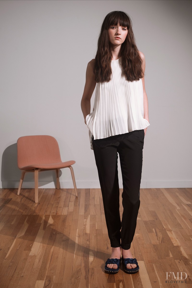 Angela Longton featured in  the Timo Weiland lookbook for Pre-Fall 2015