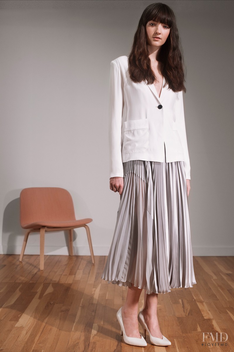 Angela Longton featured in  the Timo Weiland lookbook for Pre-Fall 2015