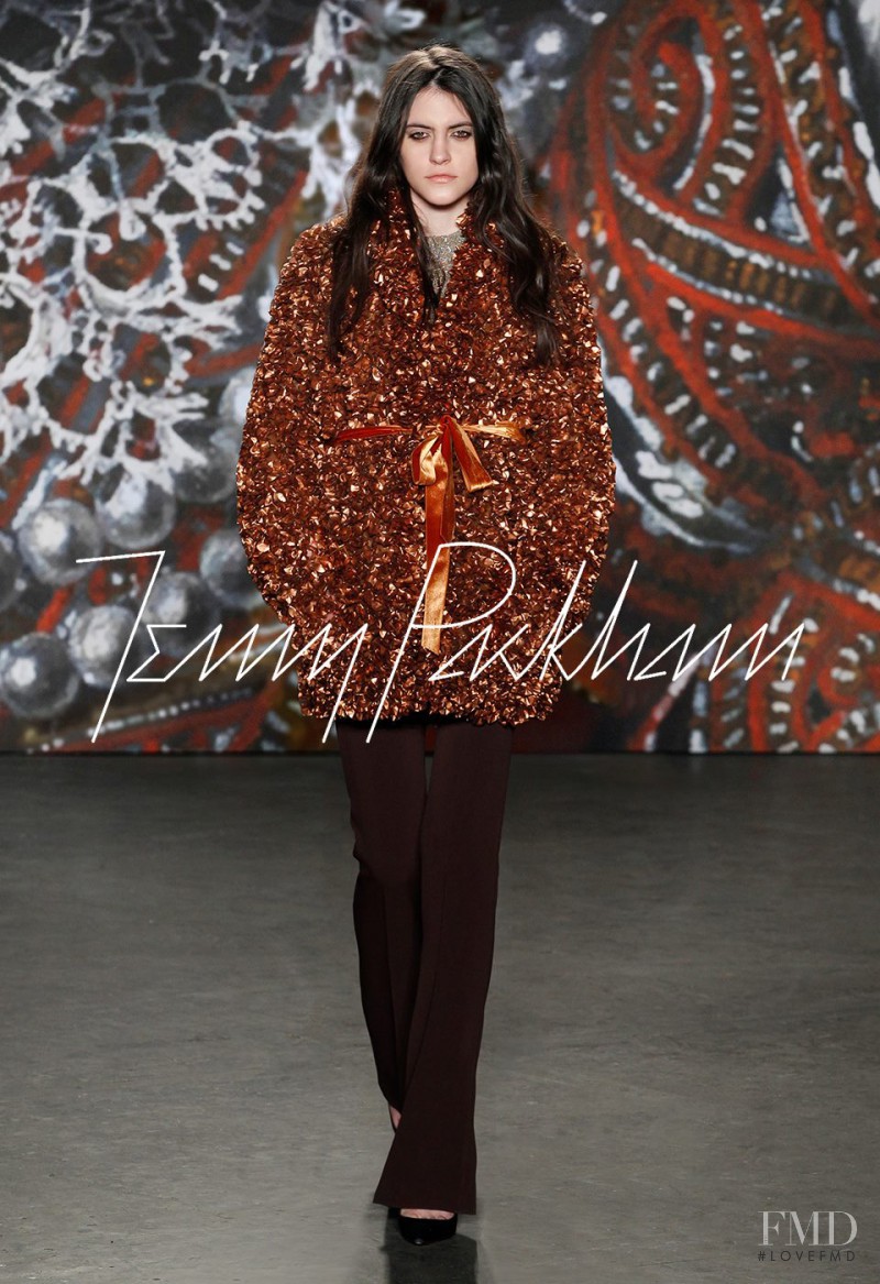 Serena Archetti featured in  the Jenny Packham fashion show for Autumn/Winter 2015