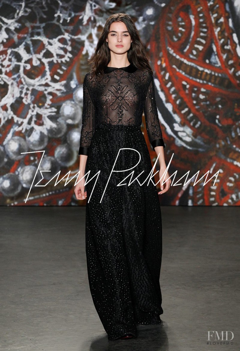 Blanca Padilla featured in  the Jenny Packham fashion show for Autumn/Winter 2015