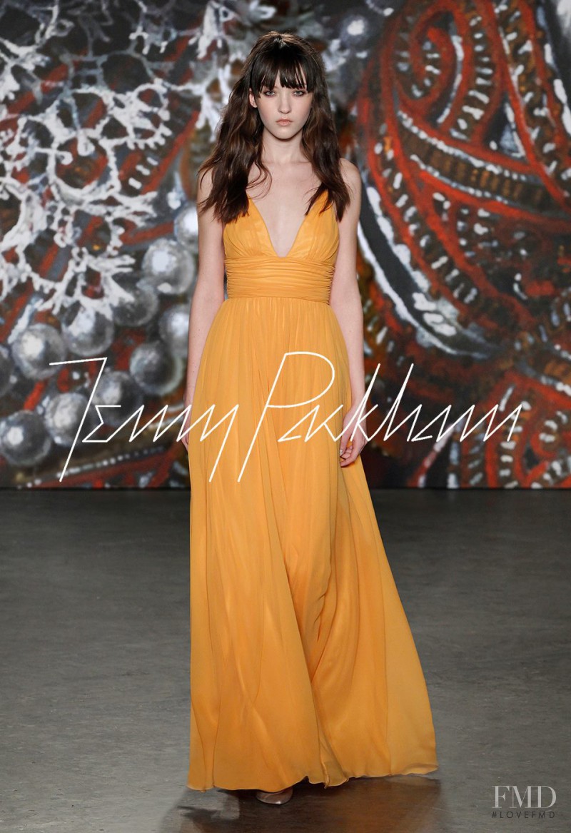 Angela Longton featured in  the Jenny Packham fashion show for Autumn/Winter 2015