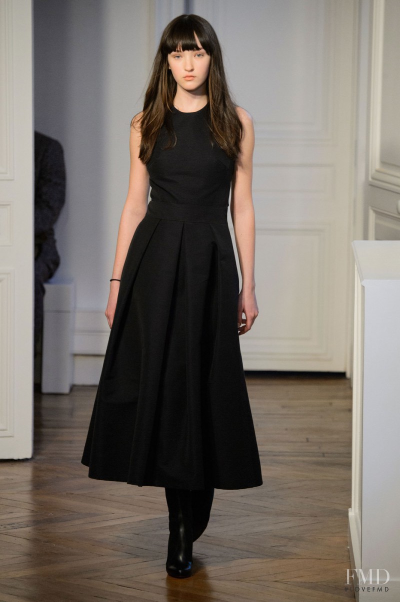 Angela Longton featured in  the Martin Grant fashion show for Autumn/Winter 2015
