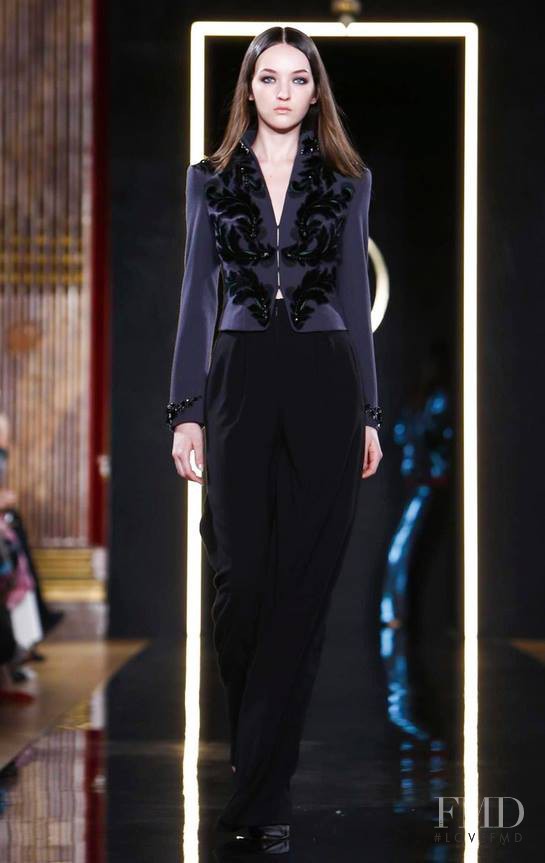 Angela Longton featured in  the Valentin Yudashkin fashion show for Autumn/Winter 2015