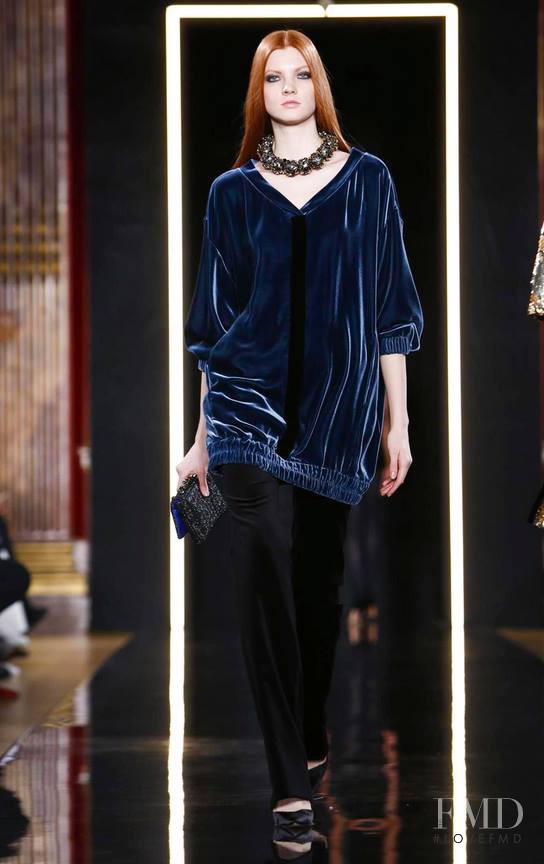 Anastasia Ivanova featured in  the Valentin Yudashkin fashion show for Autumn/Winter 2015