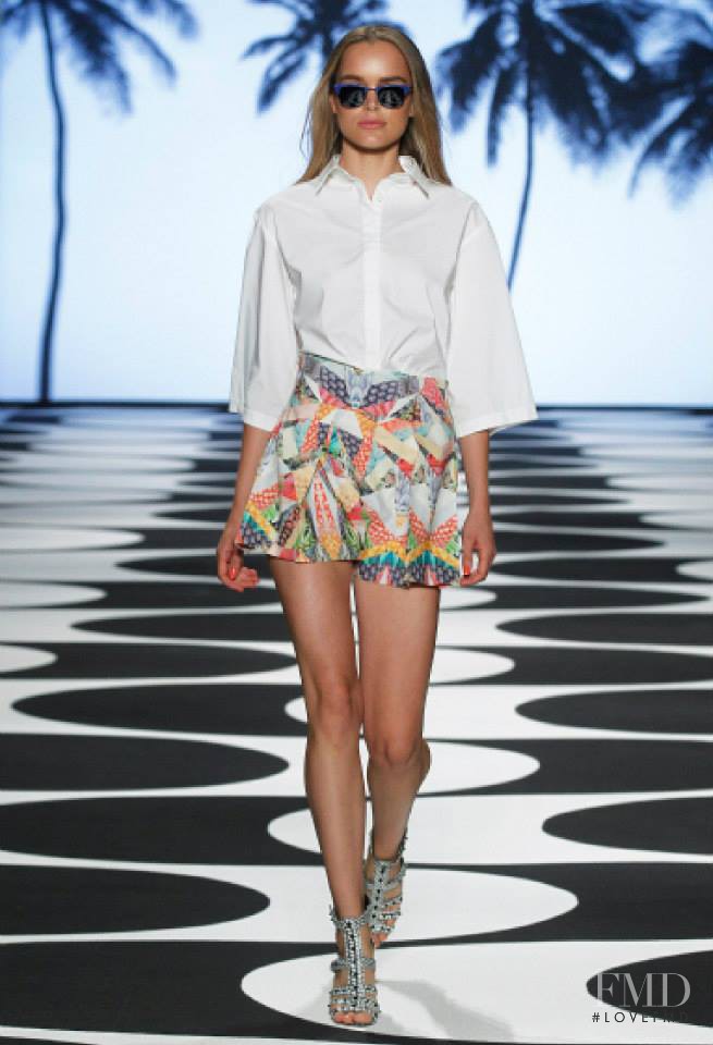 Zosia Nowak featured in  the Nicole Miller fashion show for Spring/Summer 2015