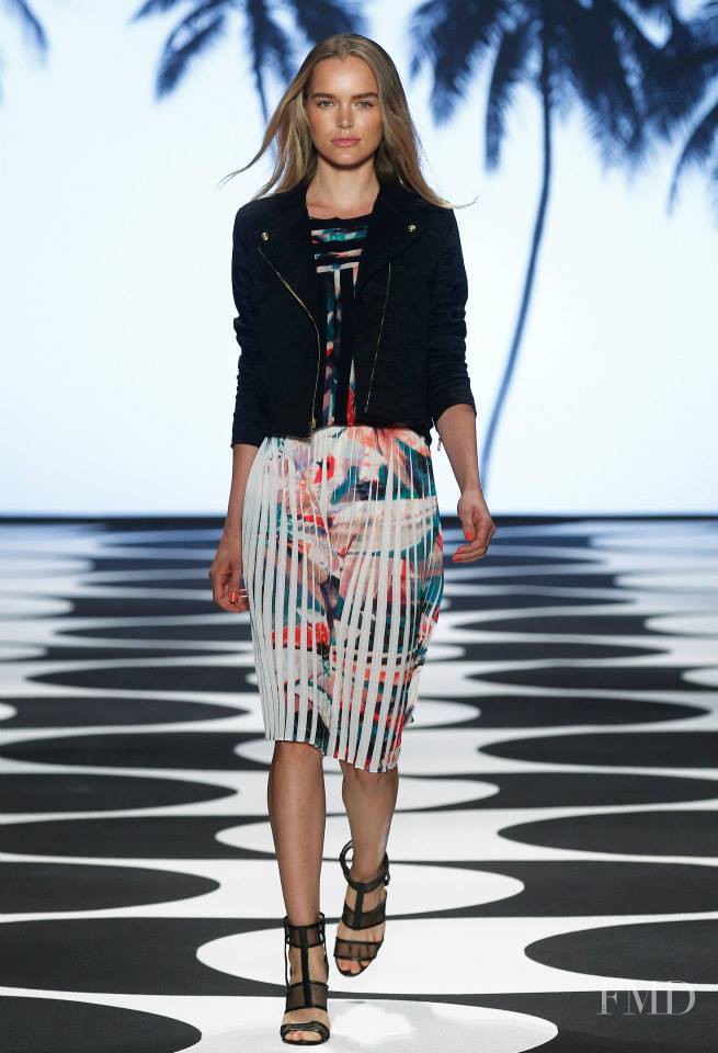 Zosia Nowak featured in  the Nicole Miller fashion show for Spring/Summer 2015