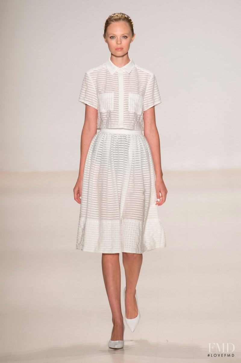 Oxana Moiseeva featured in  the Erin Fetherston fashion show for Spring/Summer 2015