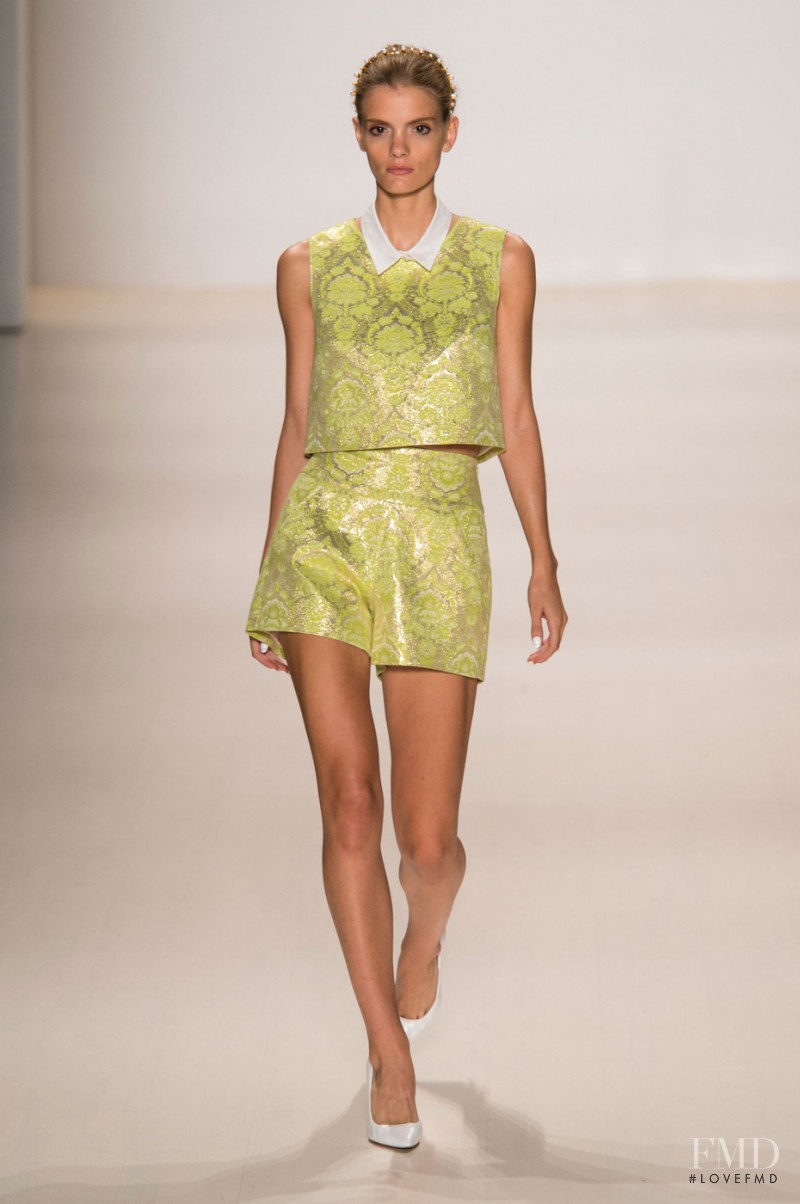 Emily Astrup featured in  the Erin Fetherston fashion show for Spring/Summer 2015