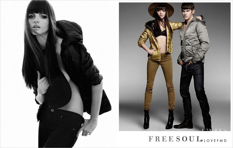 Jeisa Chiminazzo featured in  the FreeSoul advertisement for Autumn/Winter 2013