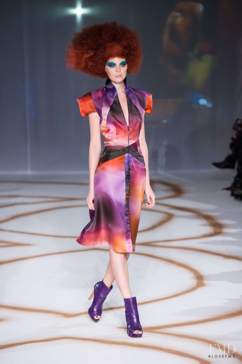 Oxana Moiseeva featured in  the Jean Luc Amsler fashion show for Spring/Summer 2013