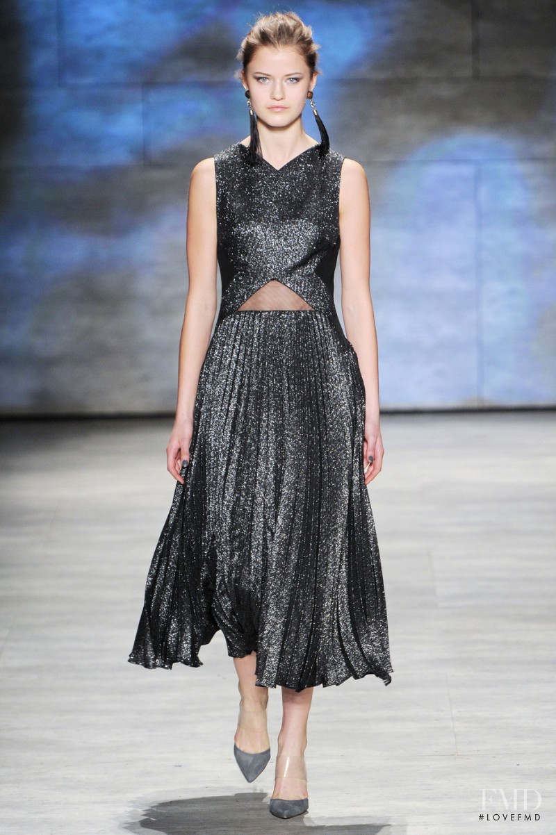 Nicole Abt featured in  the Lela Rose fashion show for Autumn/Winter 2015