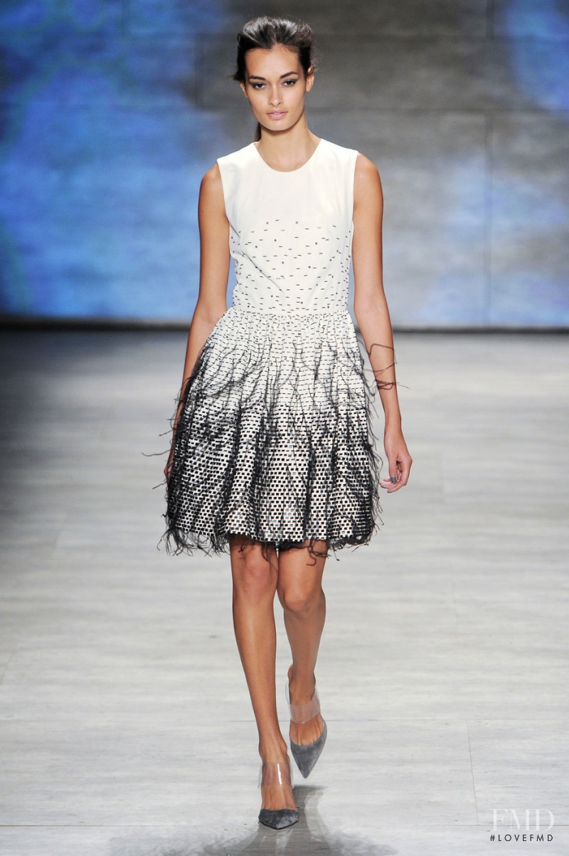 Gizele Oliveira featured in  the Lela Rose fashion show for Autumn/Winter 2015