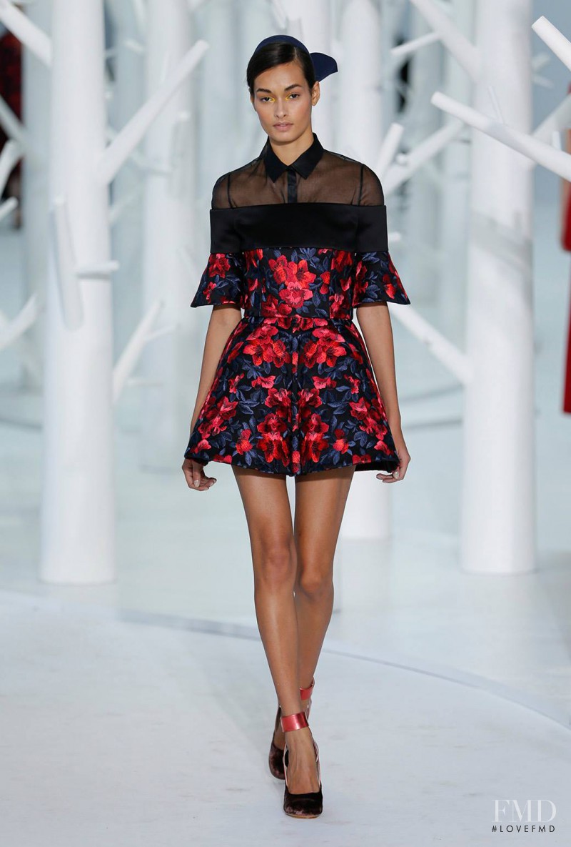 Gizele Oliveira featured in  the Delpozo fashion show for Autumn/Winter 2015