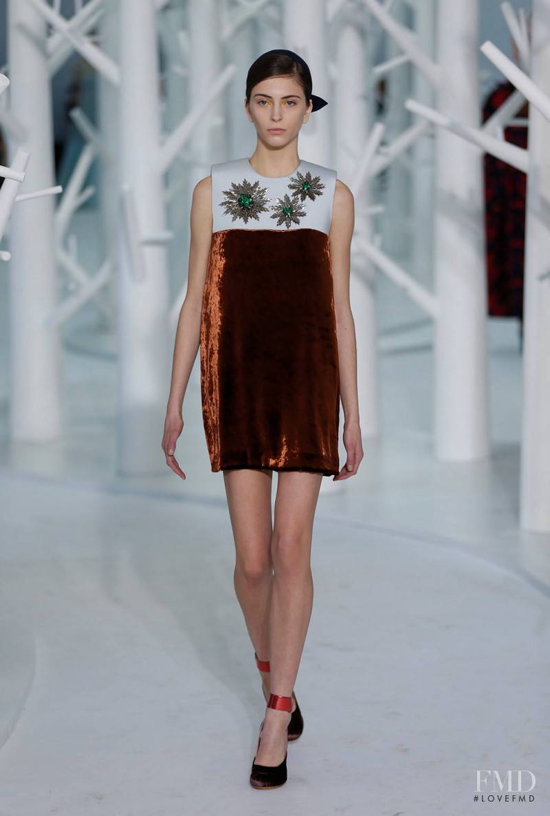 Laura Winges featured in  the Delpozo fashion show for Autumn/Winter 2015