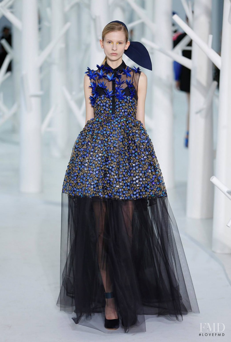 Ola Munik featured in  the Delpozo fashion show for Autumn/Winter 2015