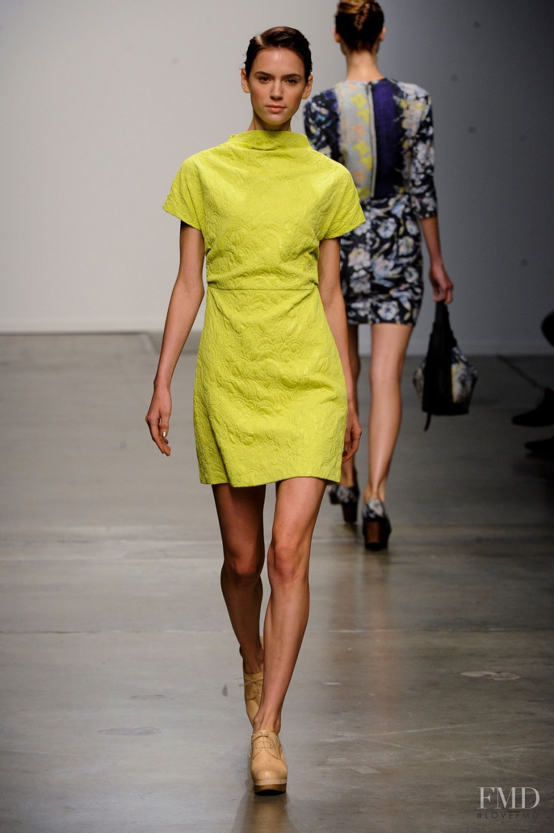 Sarah Stewart featured in  the Rachel Comey fashion show for Spring/Summer 2013