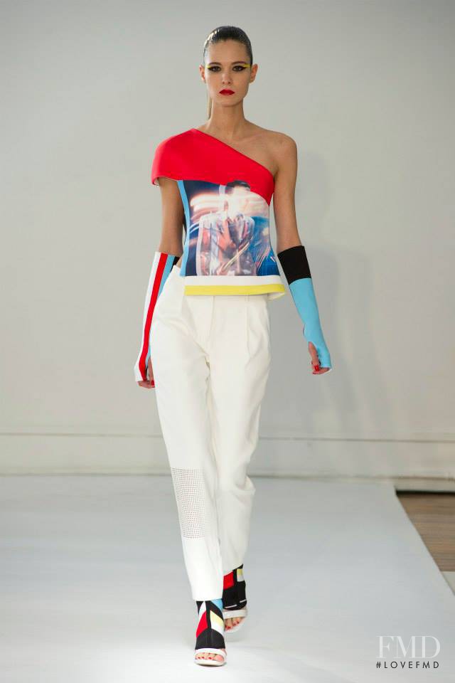 Daria Solomonova featured in  the Ground Zero fashion show for Spring/Summer 2014