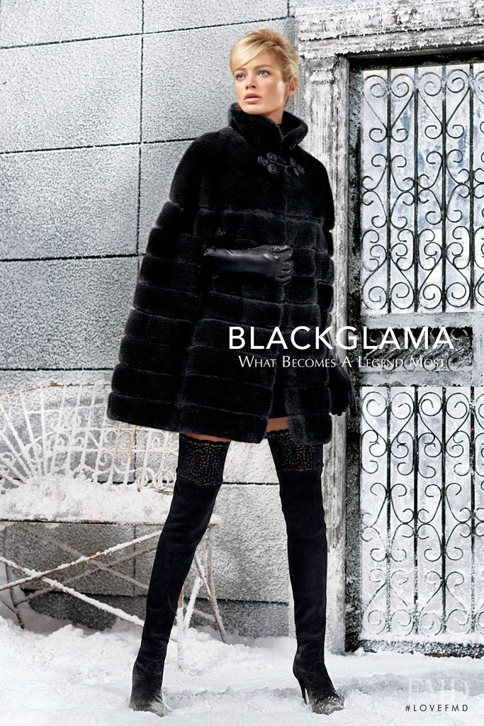 Carolyn Murphy featured in  the Blackglama advertisement for Autumn/Winter 2013