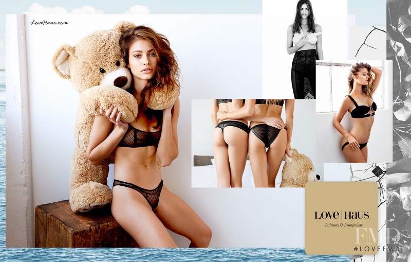 Nina Agdal featured in  the Love Haus advertisement for Holiday 2015