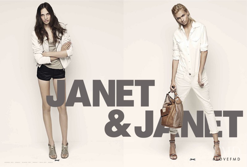 Ditta Kucsik featured in  the Janet & Janet advertisement for Spring/Summer 2014