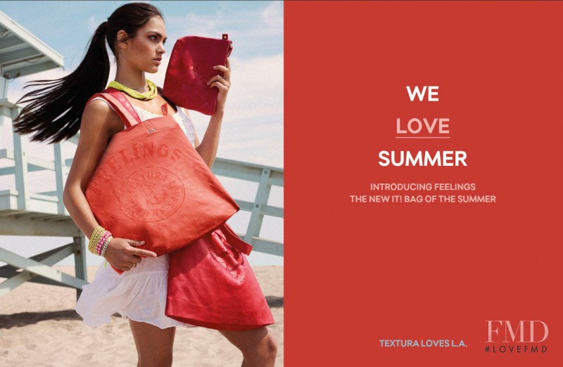 Alicia Ruelas featured in  the Textura advertisement for Spring/Summer 2015