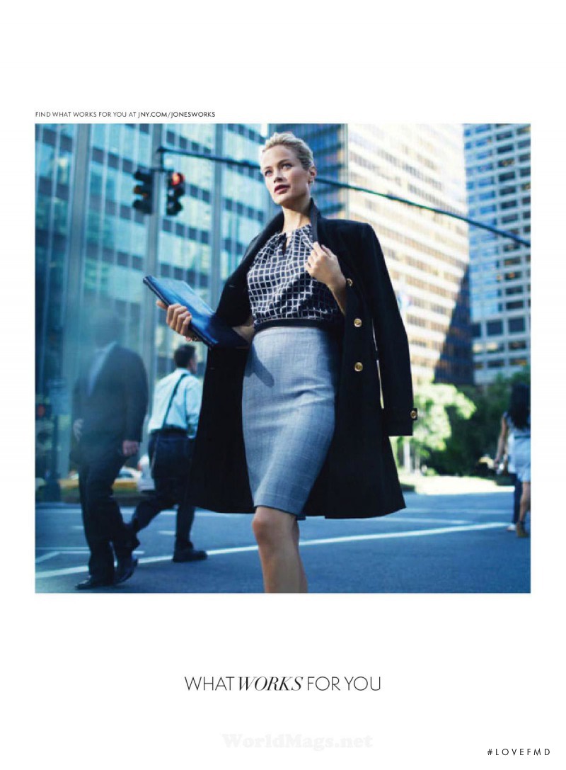 Carolyn Murphy featured in  the Jones New York advertisement for Autumn/Winter 2013