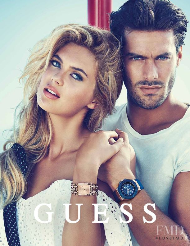 Gonçalo Teixeira featured in  the Guess advertisement for Spring/Summer 2014