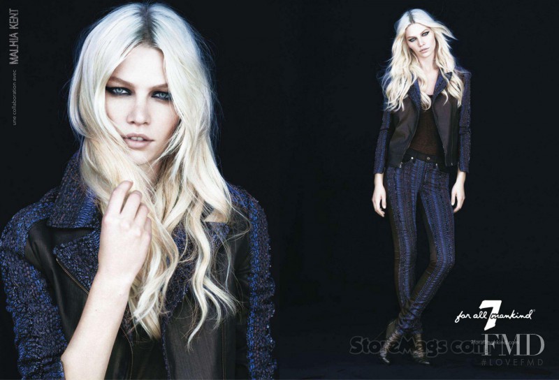 Aline Weber featured in  the 7 For All Mankind advertisement for Autumn/Winter 2013