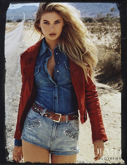 Megan May Williams featured in  the Guess advertisement for Fall 2013