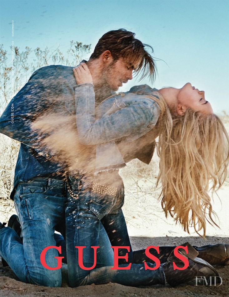 Jacey Elthalion featured in  the Guess advertisement for Fall 2013