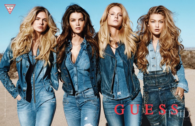 Gigi Hadid featured in  the Guess advertisement for Fall 2013