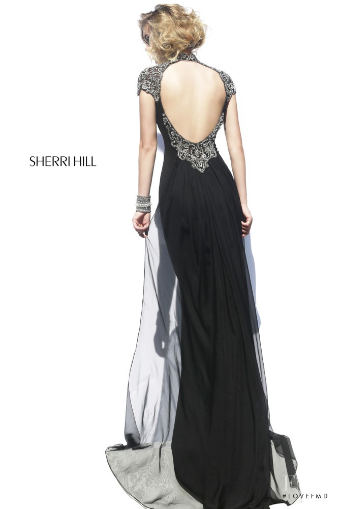 Megan May Williams featured in  the Sherri Hill catalogue for Fall 2014