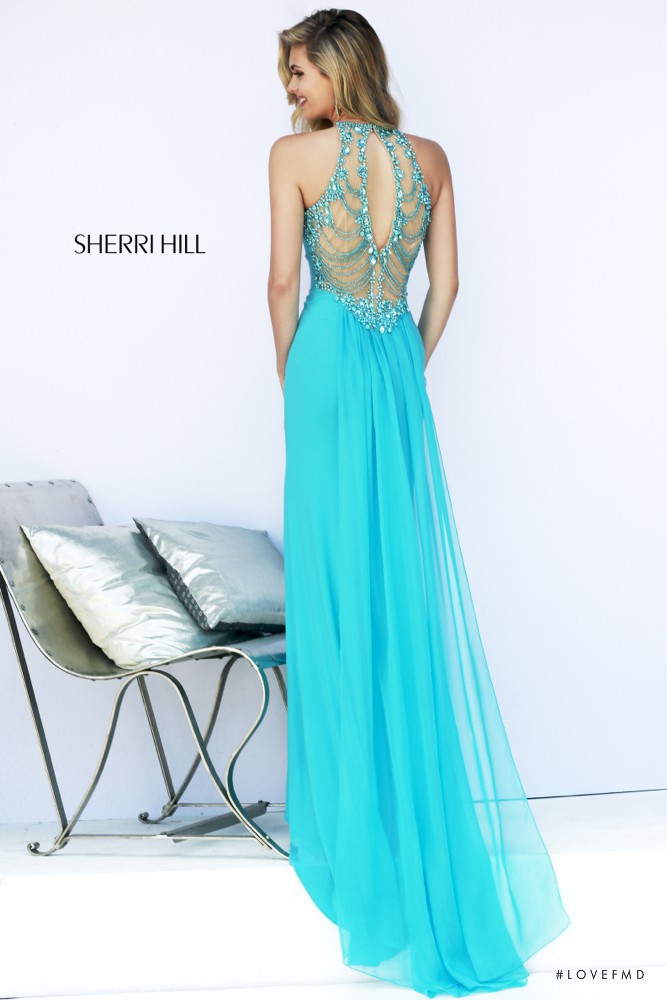 Megan May Williams featured in  the Sherri Hill catalogue for Fall 2014