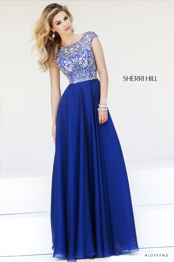 Megan May Williams featured in  the Sherri Hill catalogue for Fall 2014