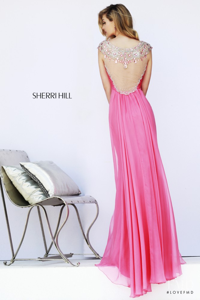 Megan May Williams featured in  the Sherri Hill catalogue for Fall 2014