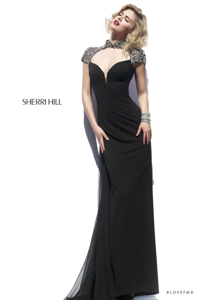 Megan May Williams featured in  the Sherri Hill catalogue for Fall 2014