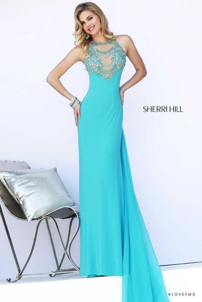 Megan May Williams featured in  the Sherri Hill catalogue for Fall 2014