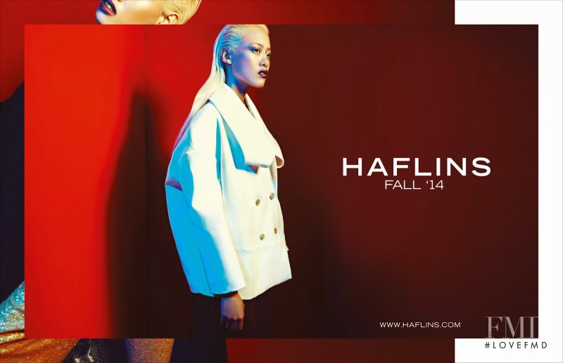 Sheena Yee Liam featured in  the Haflins advertisement for Fall 2014