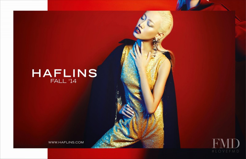 Sheena Yee Liam featured in  the Haflins advertisement for Fall 2014