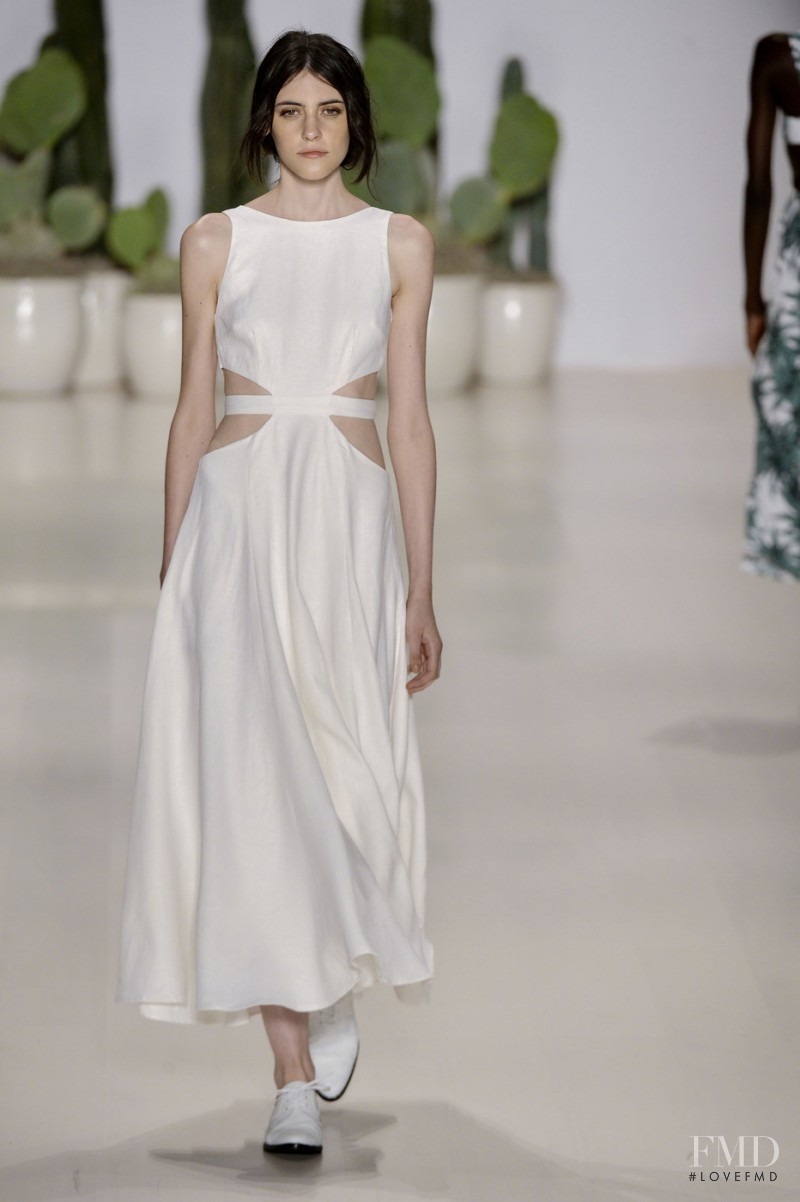 Serena Archetti featured in  the Mara Hoffman fashion show for Spring/Summer 2015