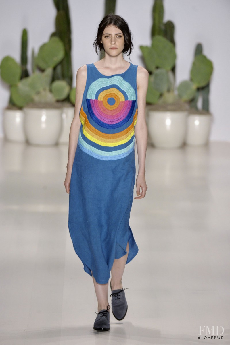 Serena Archetti featured in  the Mara Hoffman fashion show for Spring/Summer 2015