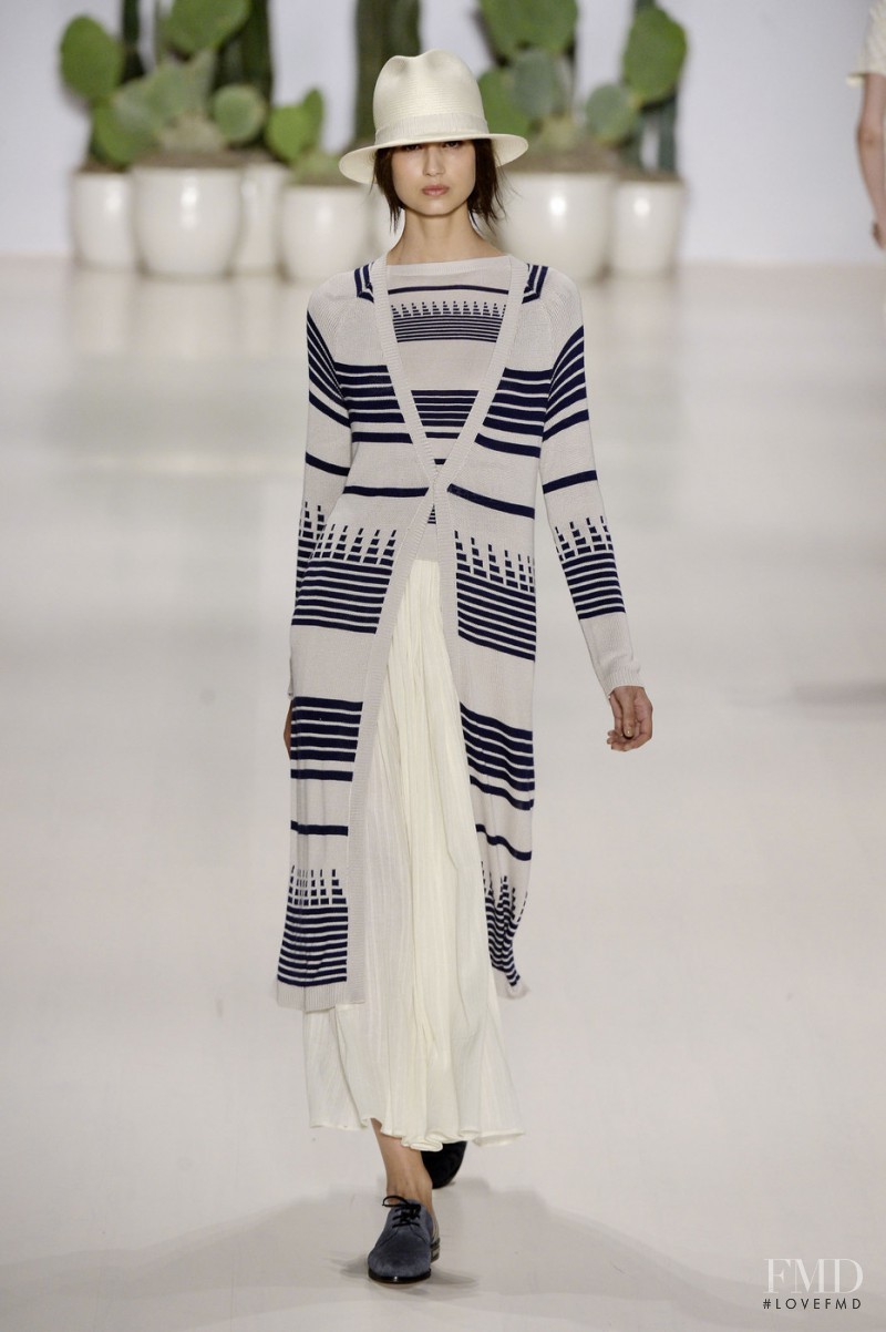 Roberta Pecoraro featured in  the Mara Hoffman fashion show for Spring/Summer 2015