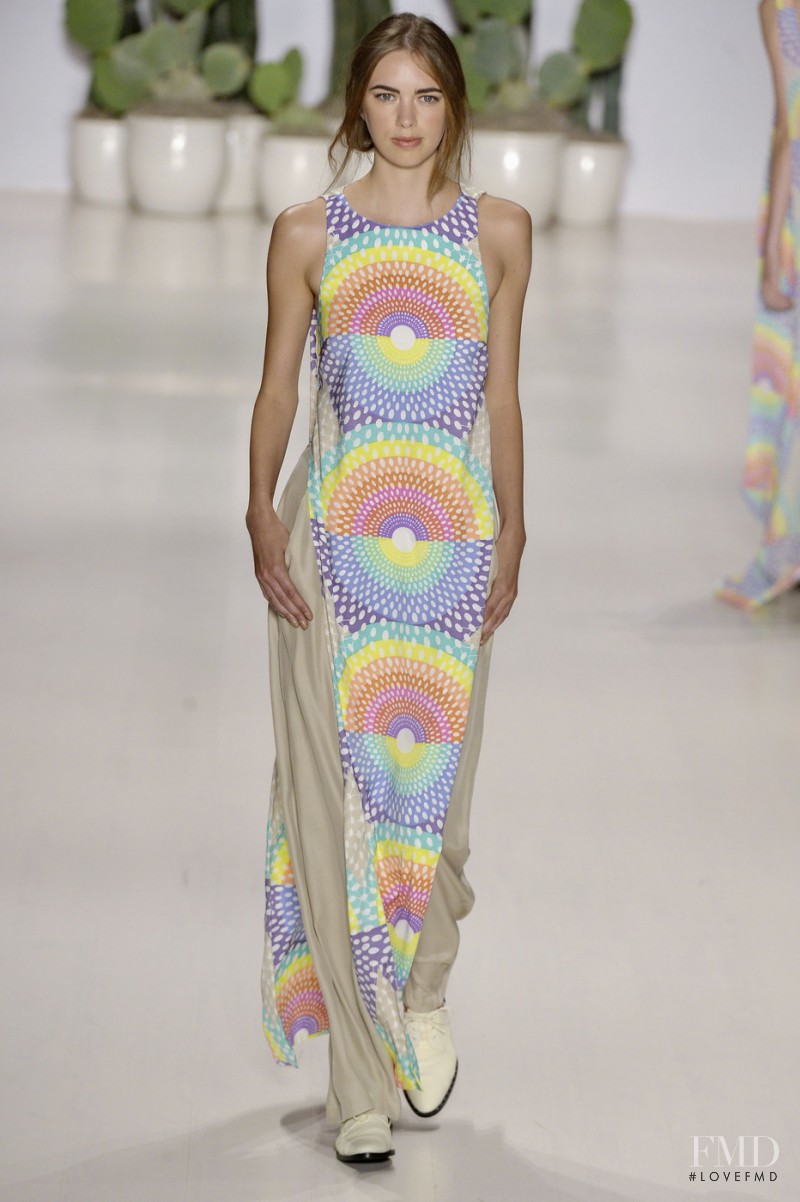 Kelsey Warman featured in  the Mara Hoffman fashion show for Spring/Summer 2015