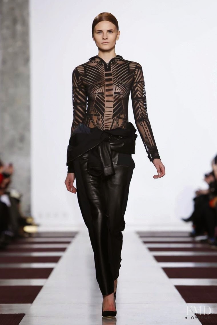 Kristina Petrosiute featured in  the Yiqing Yin fashion show for Spring/Summer 2015
