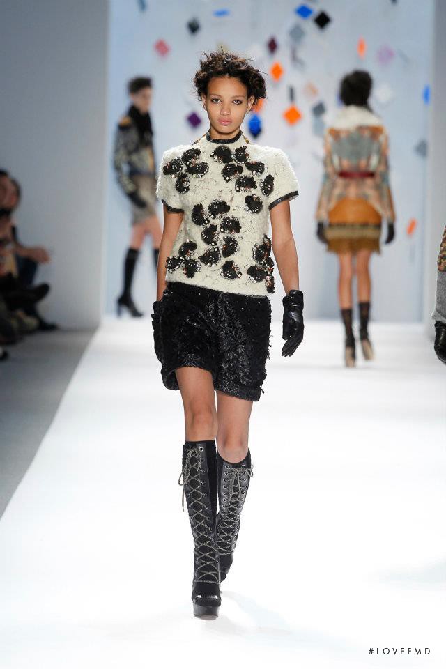 Sharmina Harrower featured in  the Custo Barcelona fashion show for Autumn/Winter 2012