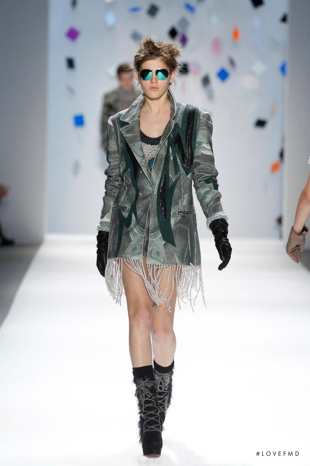 Valery Kaufman featured in  the Custo Barcelona fashion show for Autumn/Winter 2012