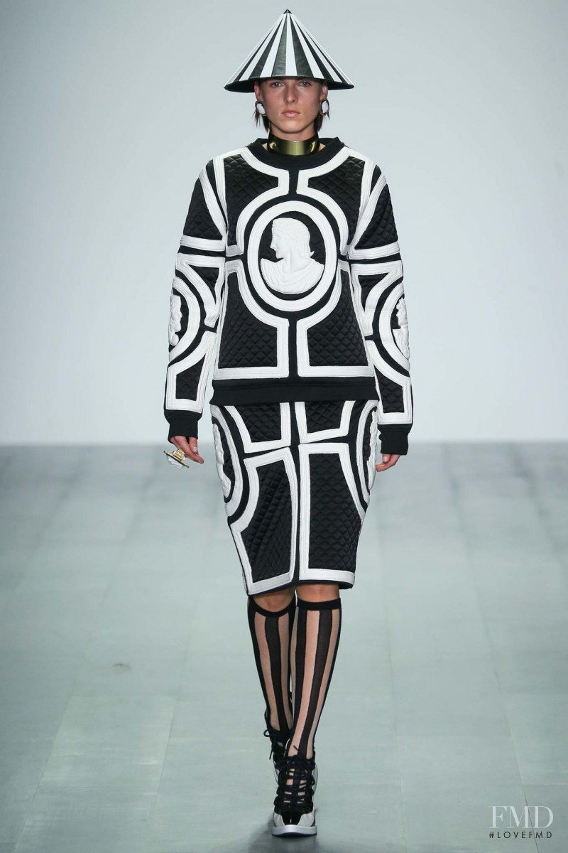 Polina Sova featured in  the KTZ fashion show for Spring/Summer 2015