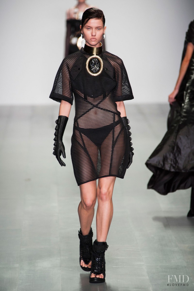 Isis Bataglia featured in  the KTZ fashion show for Spring/Summer 2015