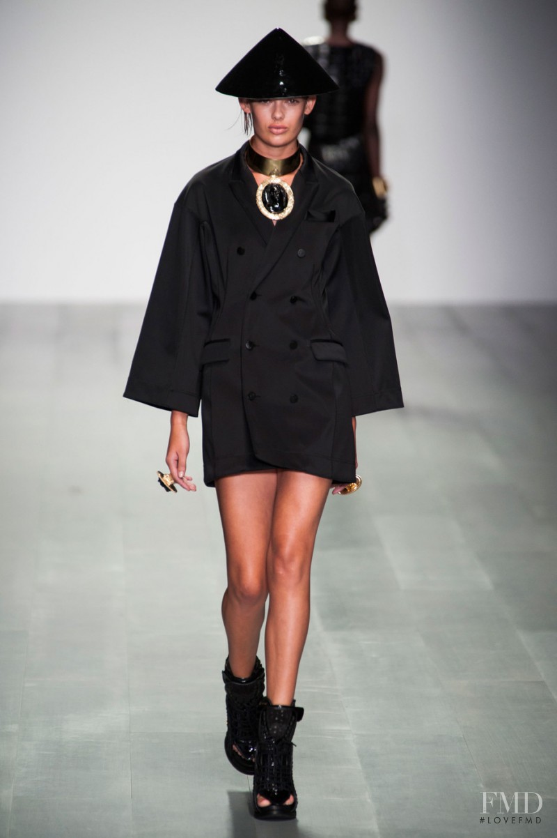 Sarah Dick featured in  the KTZ fashion show for Spring/Summer 2015